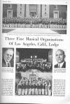Elks Magazine article featuring three fine musical organizations of the Los Angeles Elks 99. From the Elks Magazine March 1932